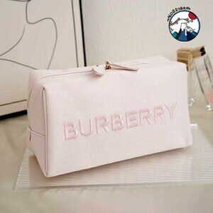 GWP BURBERRY Beauty Pouch Pink Cosmetic Travel Toiletry Bag